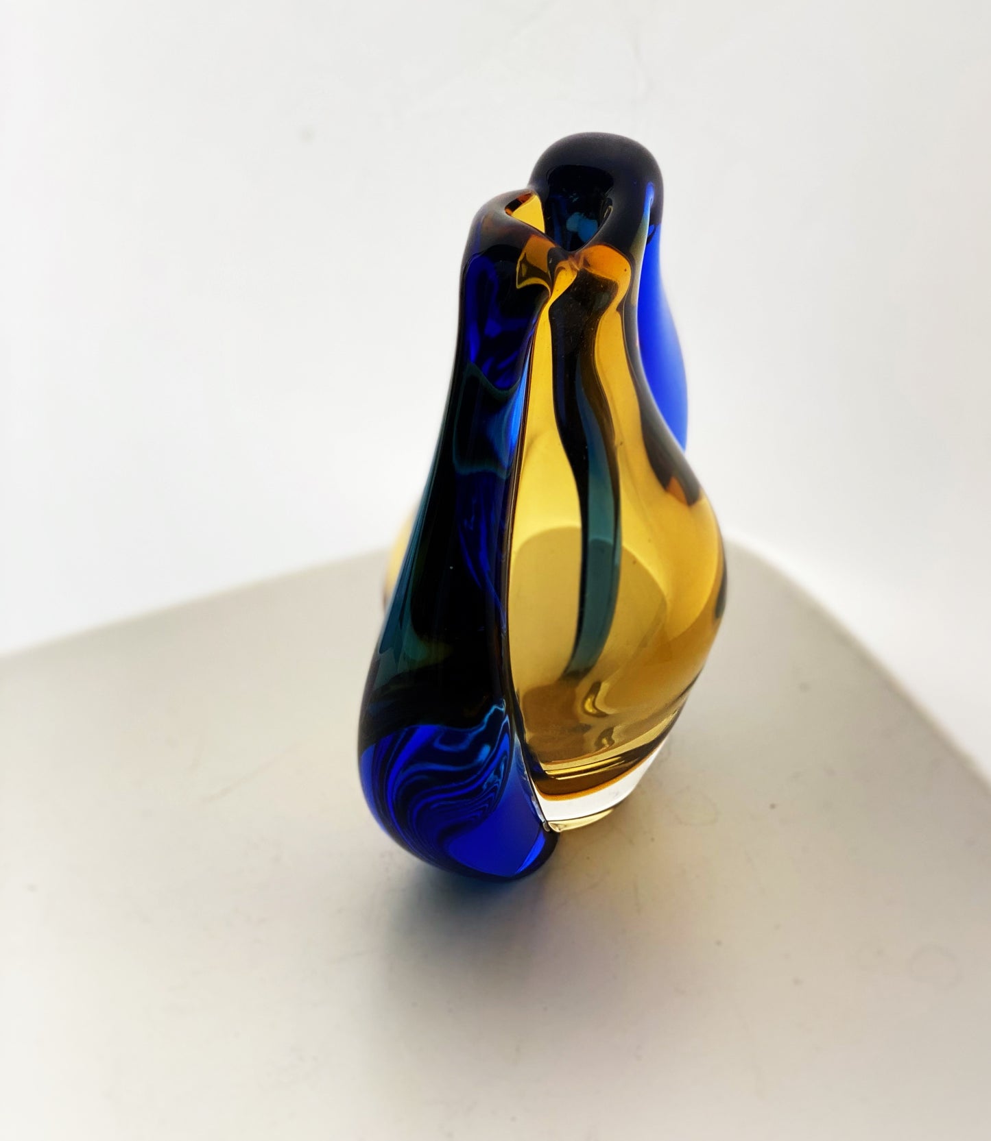 Mstisov Glass Hana Machovska, 'Romana' Vase Czech Vintage 1950s