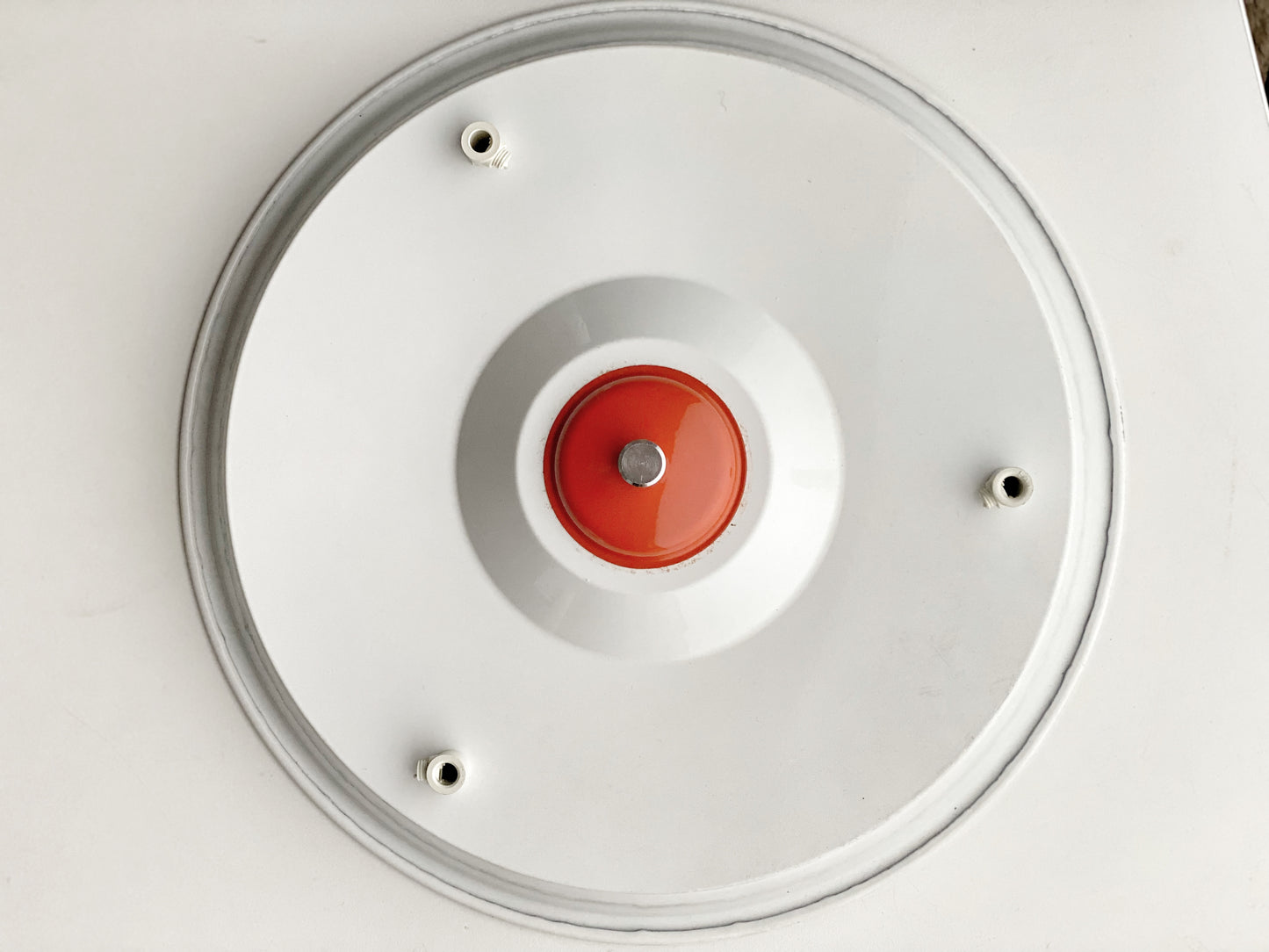 Herda Ceramic Volcanic Lava UFO 3 Light Pendant 1970s
