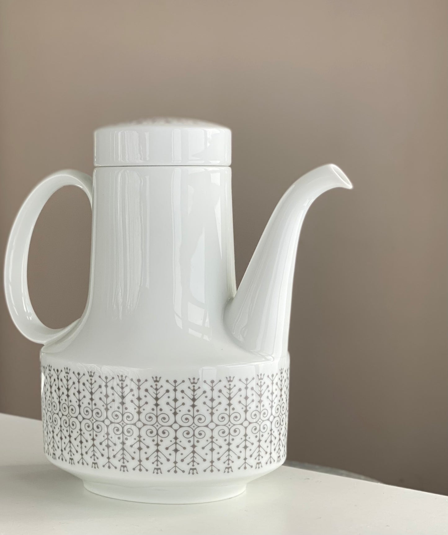 Tapio Wirkkala for Rosenthal Composition Sgrafitto Grey 6016 Tea Coffee ware 1963 Finland