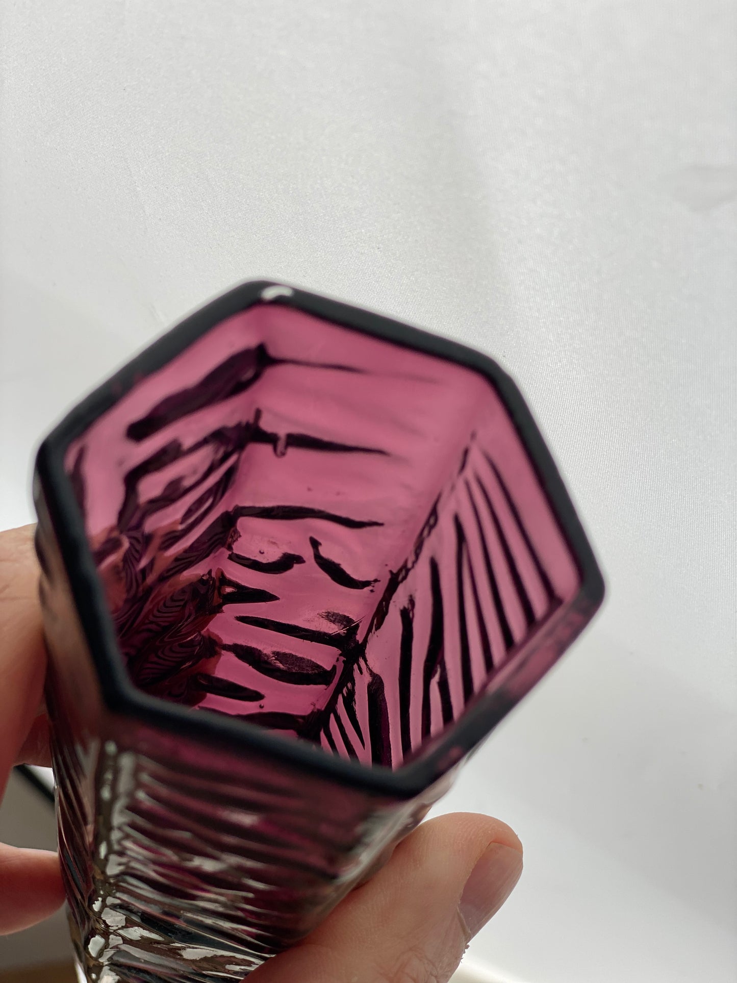 Japanese Hexagon Cased Vase from Tajima Glass