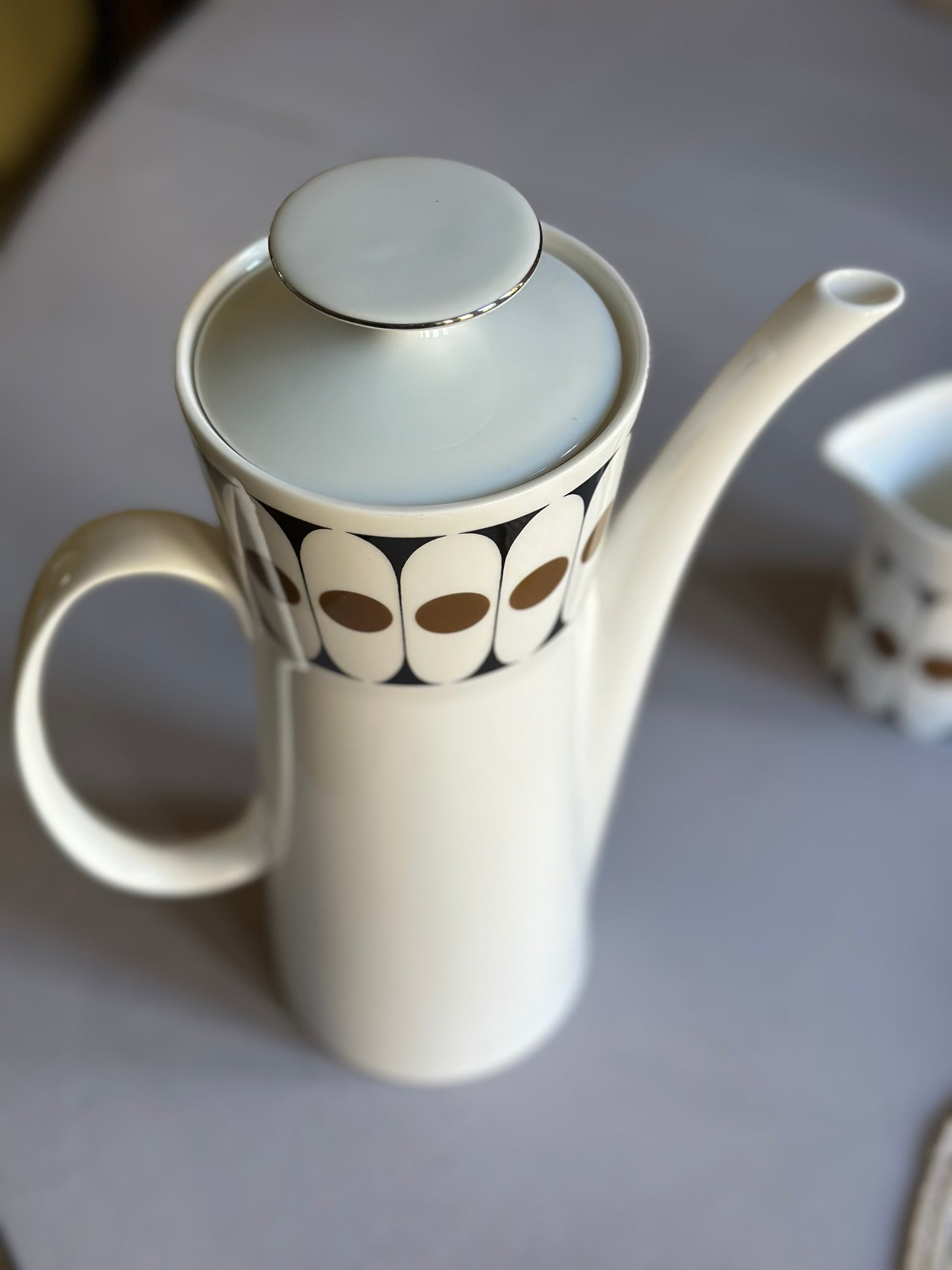 Black Velvet coffee set designed by John Russell for Hostess Tableware UK