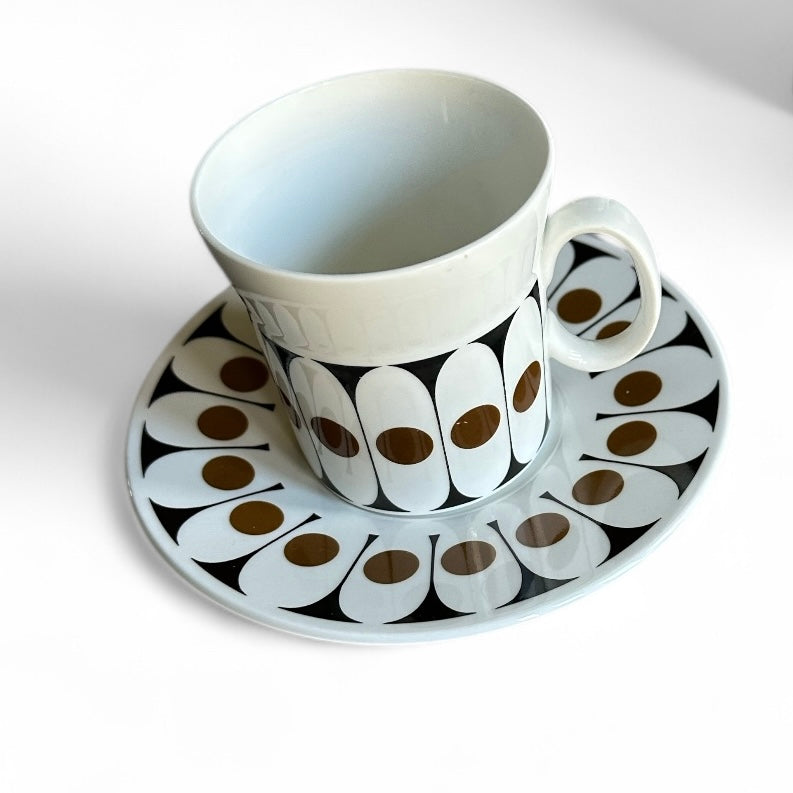 Black Velvet coffee set designed by John Russell for Hostess Tableware UK