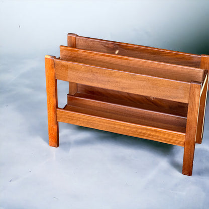 Midcentury Teak Magazine or Album Rack by Fyne Ladye C.1960