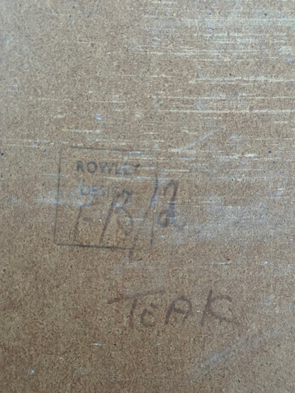 Rowley Design FB/2 Mid-Century Teak Wall Mirror, England c.1960s