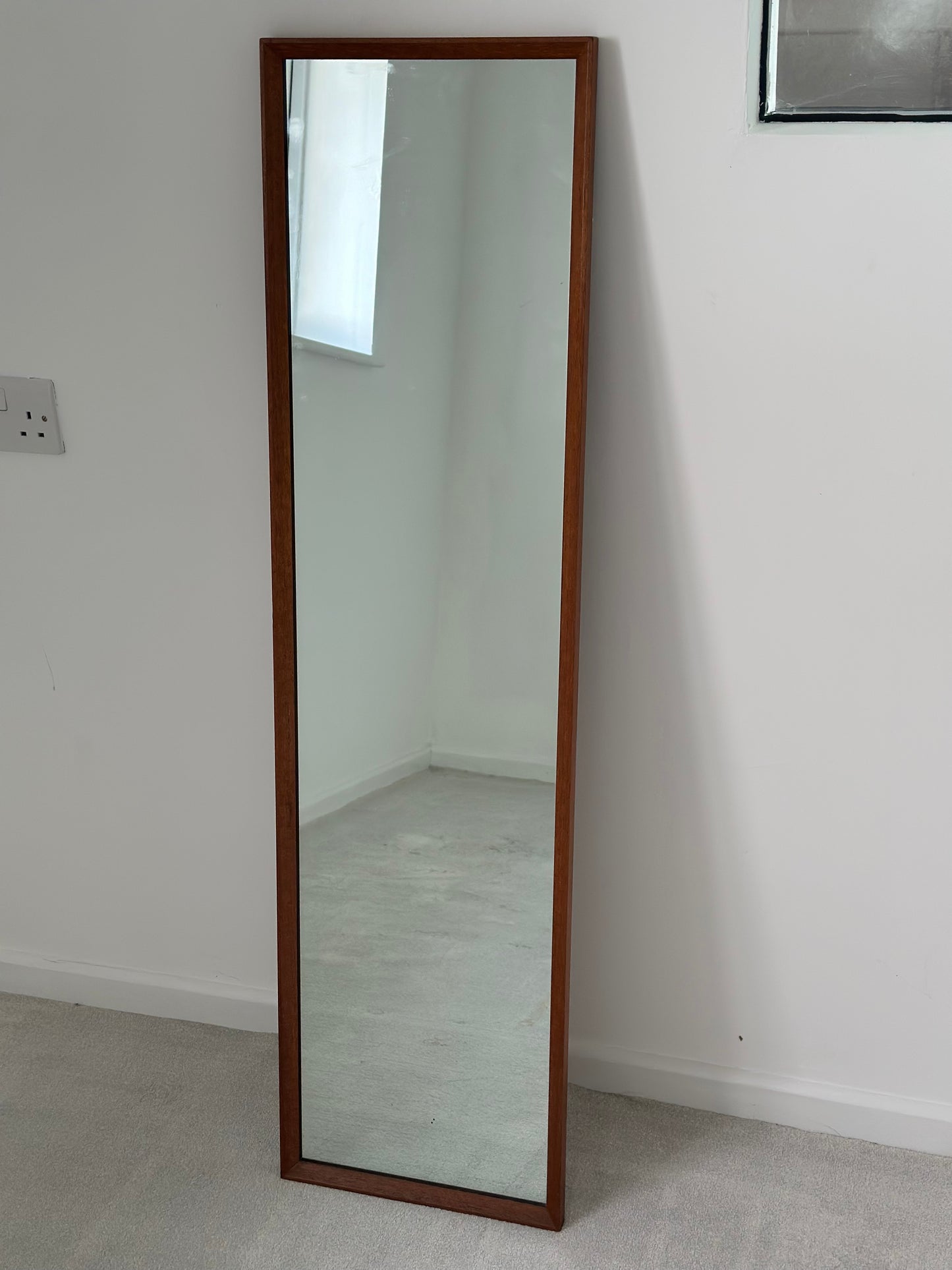 Rowley Design FB/2 Mid-Century Teak Wall Mirror, England c.1960s