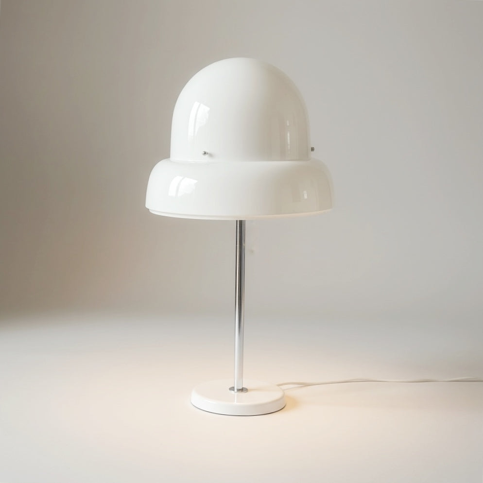 Bergboms B-125 Space Age Mushroom Table Lamp - Cast Iron Base, Sweden 1960s.