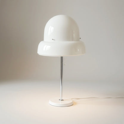Bergboms B-125 Space Age Mushroom Table Lamp - Cast Iron Base, Sweden 1960s.