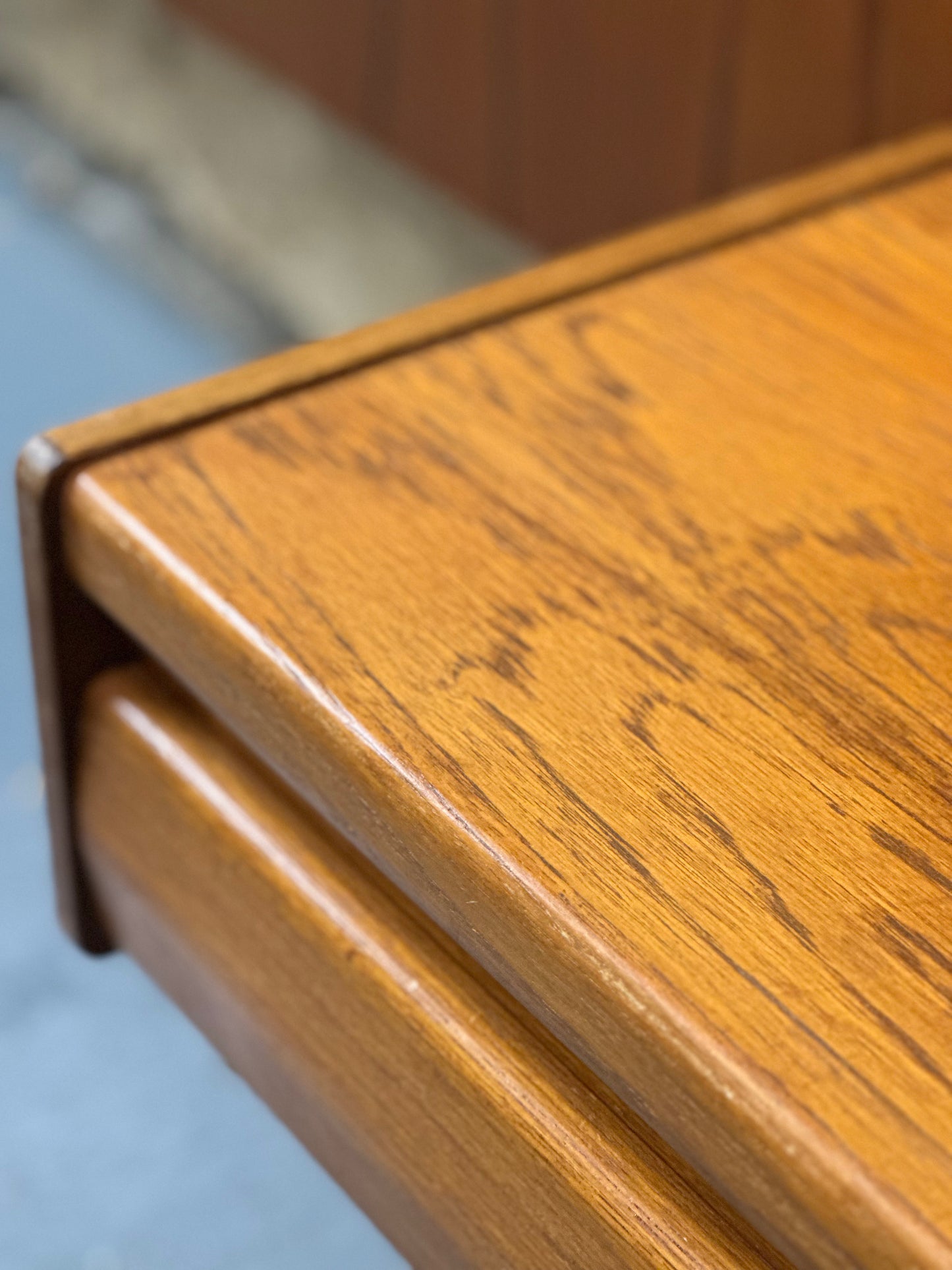 G Plan ‘Danish Range’ Teak Headboard with Integrated Bedside Cabinets, 1960s