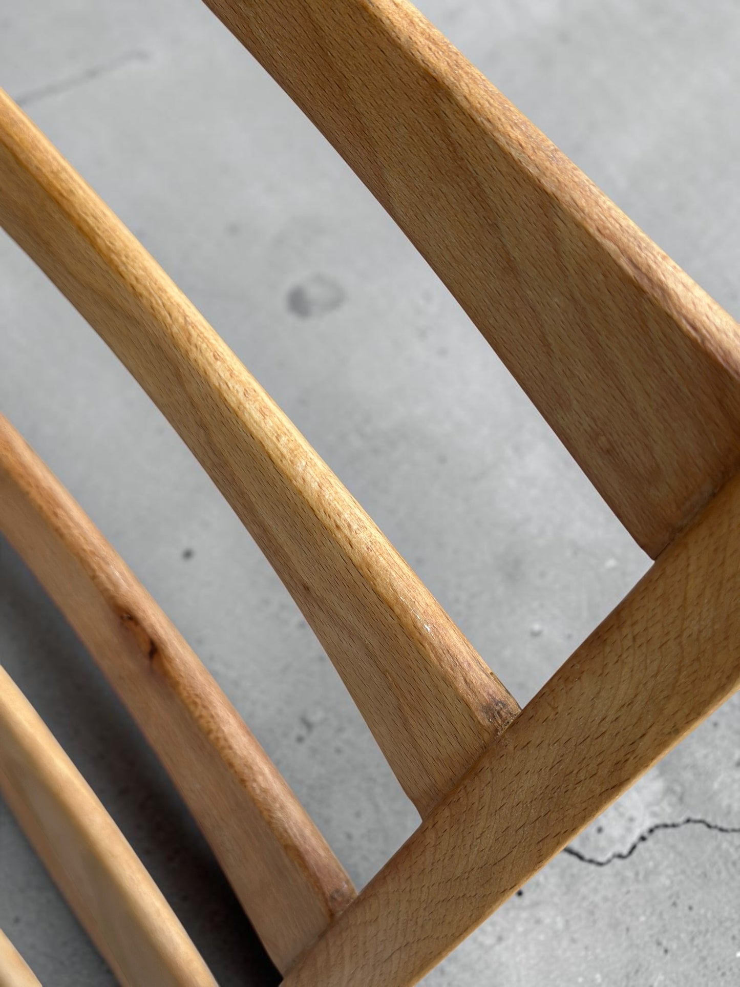 Pair of Vintage East German Ladderback Dining Chairs