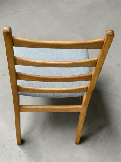 Pair of Vintage East German Ladderback Dining Chairs