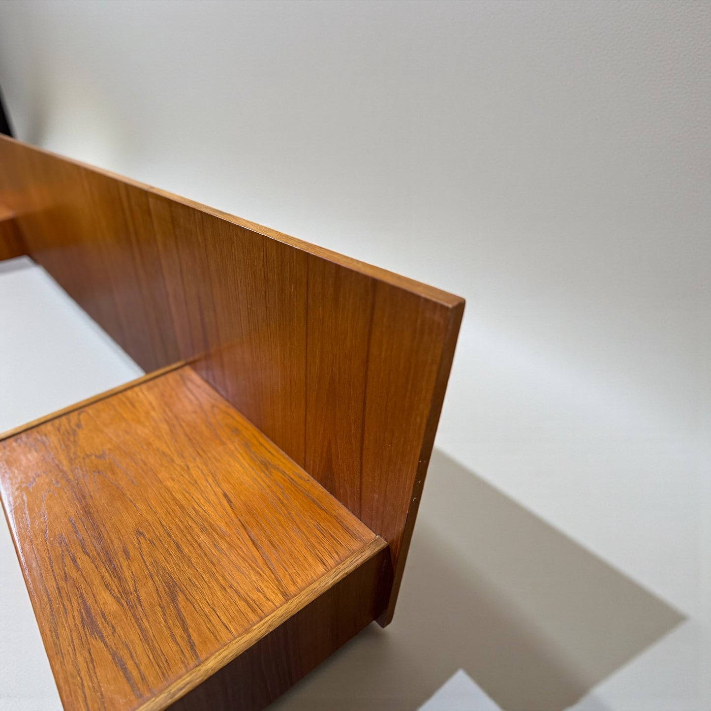 G Plan ‘Danish Range’ Teak Headboard with Integrated Bedside Cabinets, 1960s