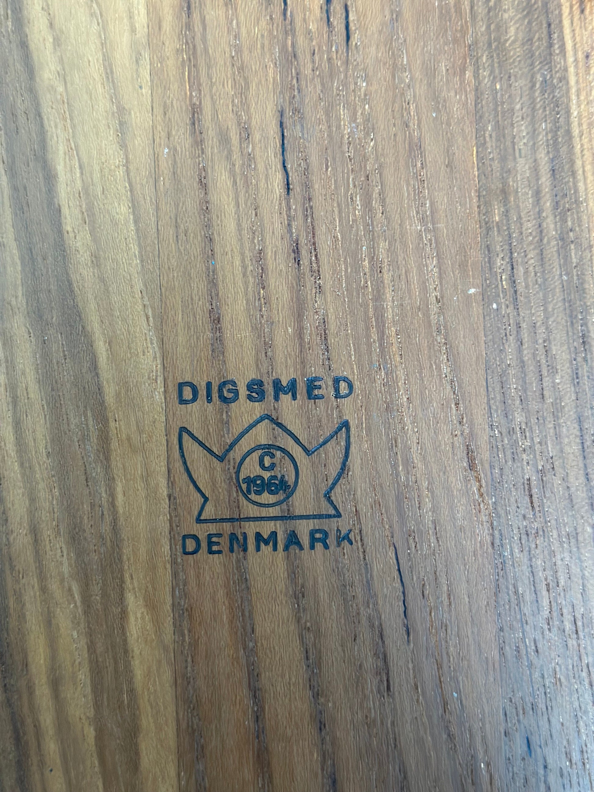Midcentury Digsmed Denmark Teak Tray from 1960s Vintage