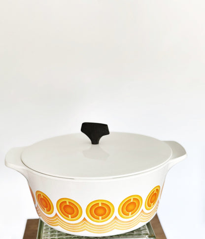 Pyrosil Orange Casserole Dish made in Netherlands