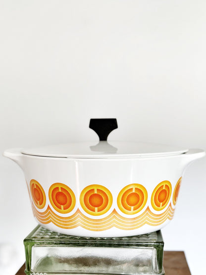 Pyrosil Orange Casserole Dish made in Netherlands