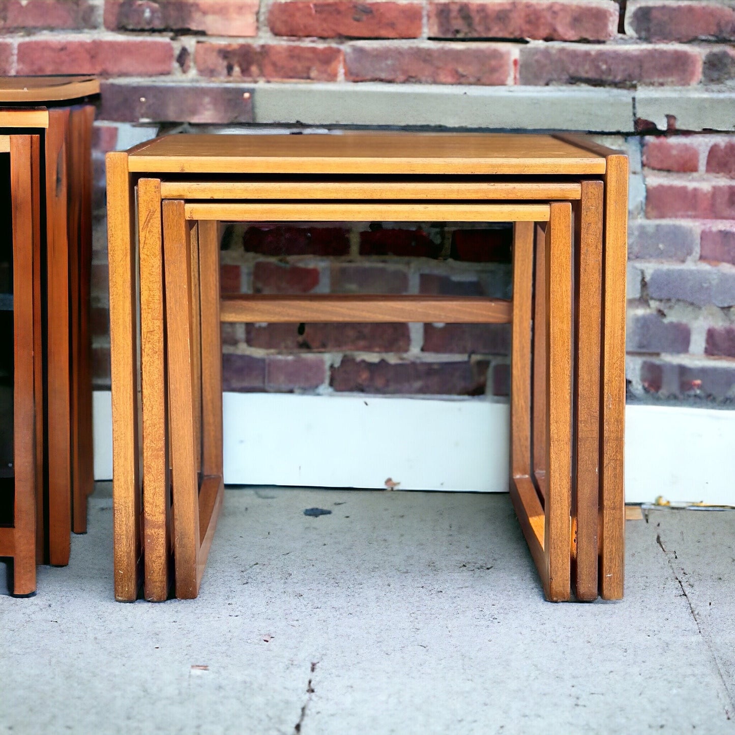 Midcentury G Plan Quadrille Nest of Tables Teak Scandinavian Style