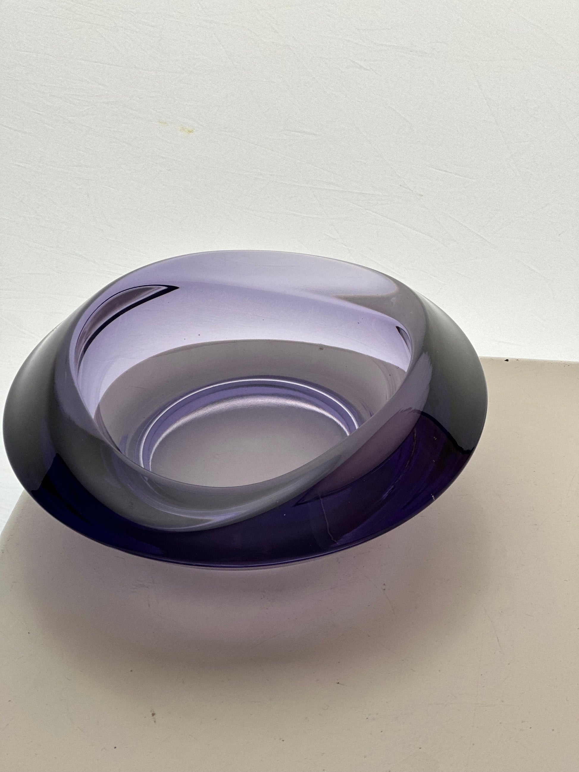 1960s Bowl Rudolf Jurnikl for Rosice Glassworks, Sklo Union