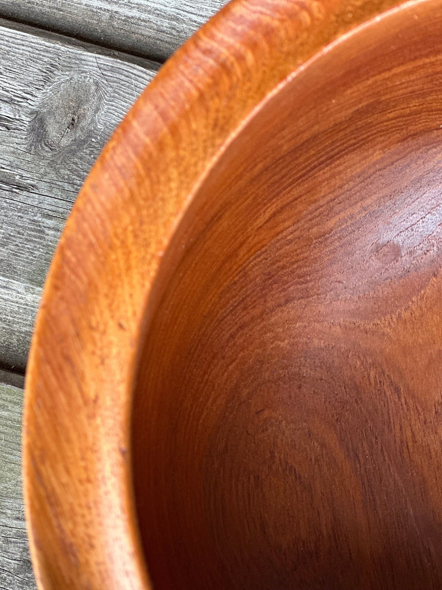 Danish Mid-Century Modern Staved Teak Bowl, a Large Salad or Fruit Bowl from Reducta Design, 1960s