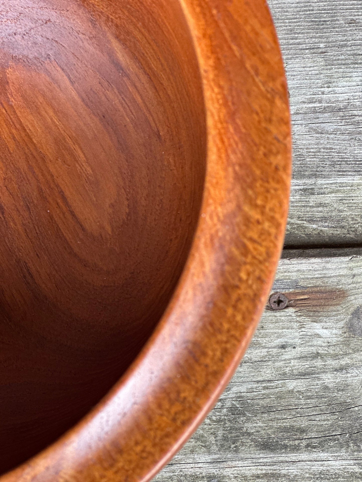 Danish Mid-Century Modern Staved Teak Bowl, a Large Salad or Fruit Bowl from Reducta Design, 1960s