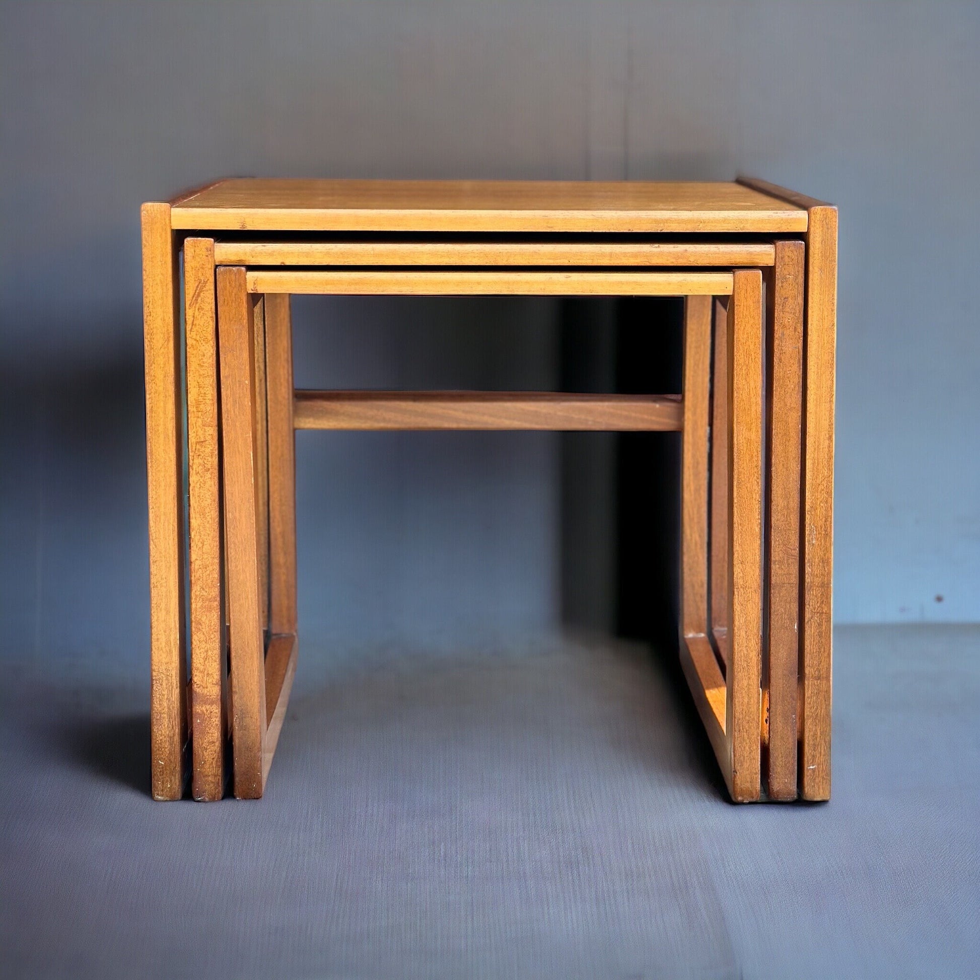 Midcentury G Plan Quadrille Nest of Tables Teak Scandinavian Style