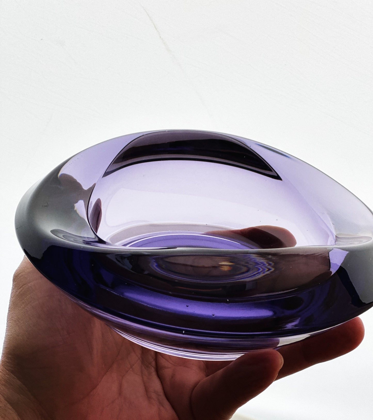 1960s Bowl Rudolf Jurnikl for Rosice Glassworks, Sklo Union