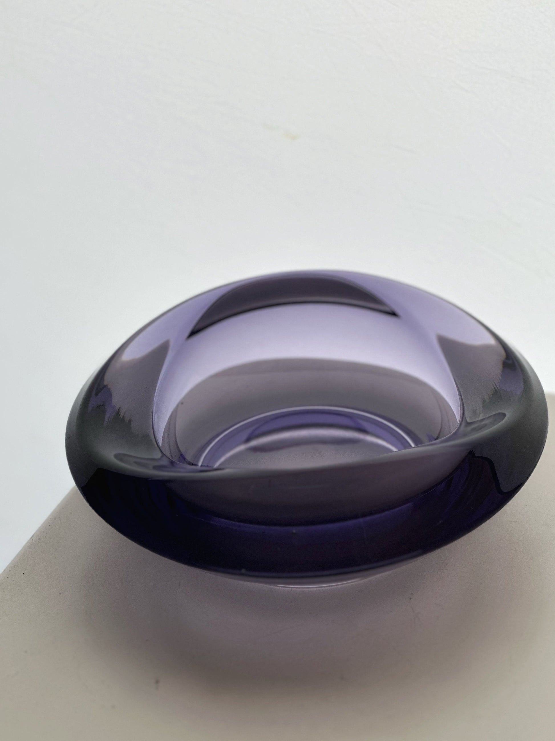 1960s Bowl Rudolf Jurnikl for Rosice Glassworks, Sklo Union