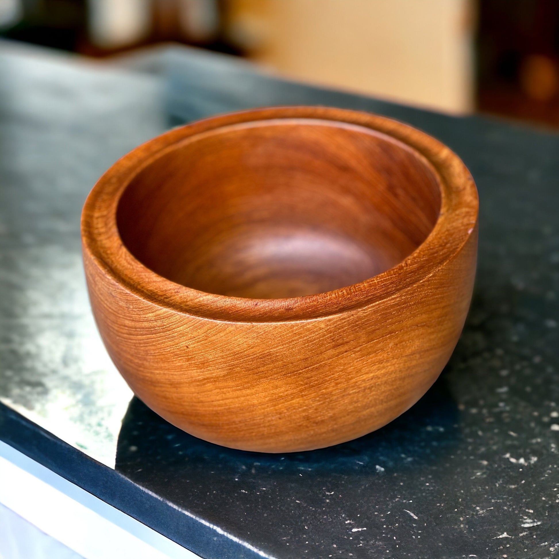 Danish Mid-Century Modern Staved Teak Bowl, a Large Salad or Fruit Bowl from Reducta Design, 1960s