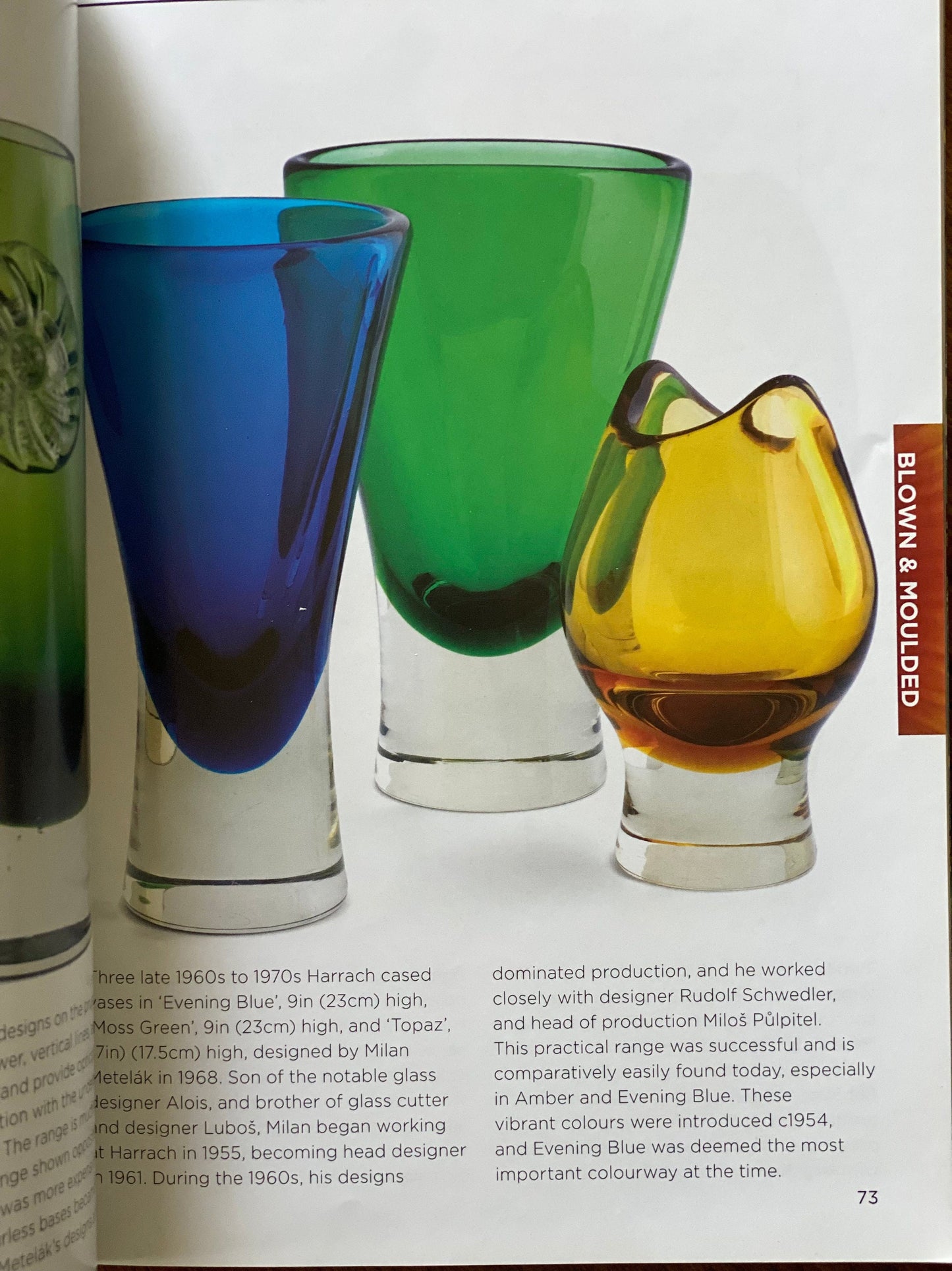 Midcentury Modern Czech Glass Designed by Milan Metelák for Harrachov
