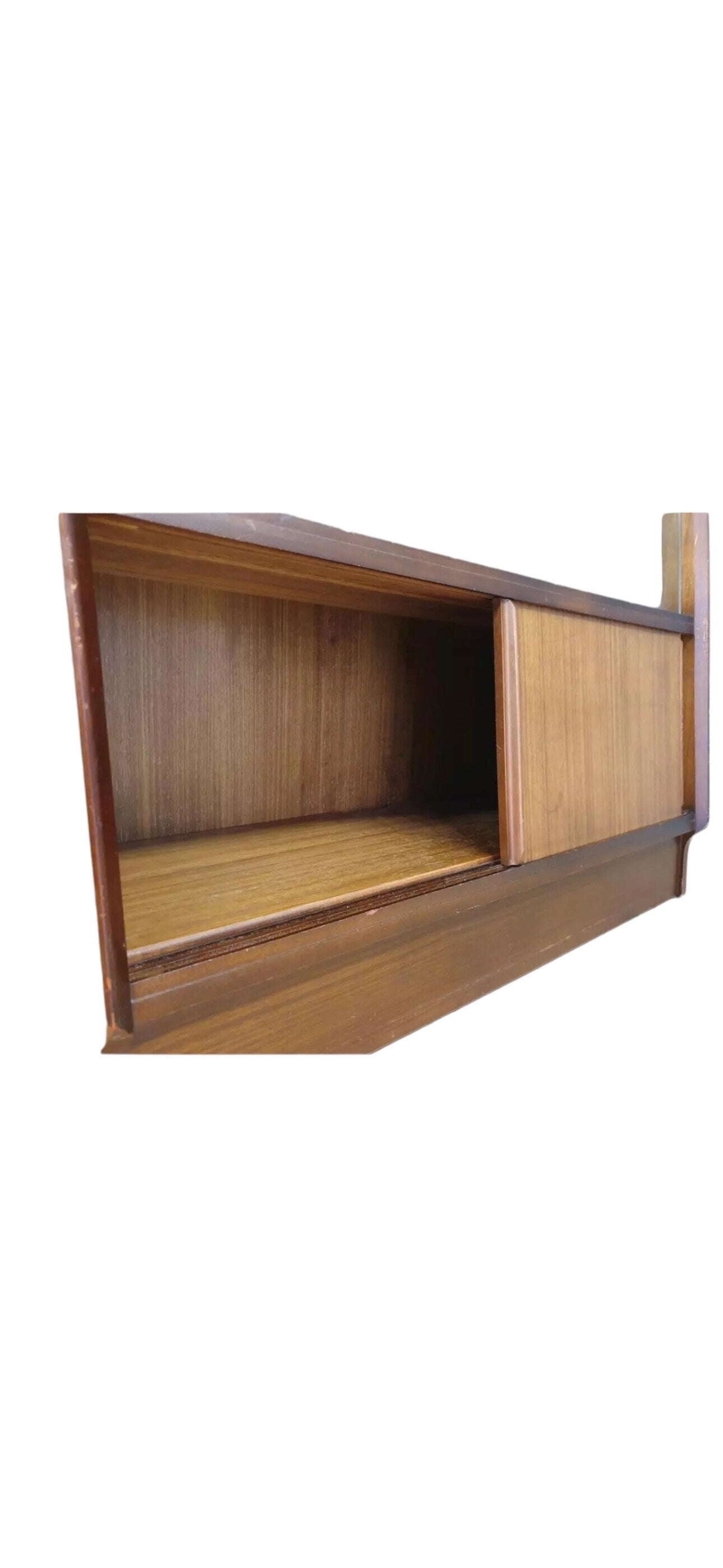 Early GPlan Oak Display Cabinet / Bookcase Brandon Range, c.1953–1957