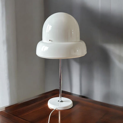 Bergboms B-125 Space Age Mushroom Table Lamp - Cast Iron Base, Sweden 1960s.
