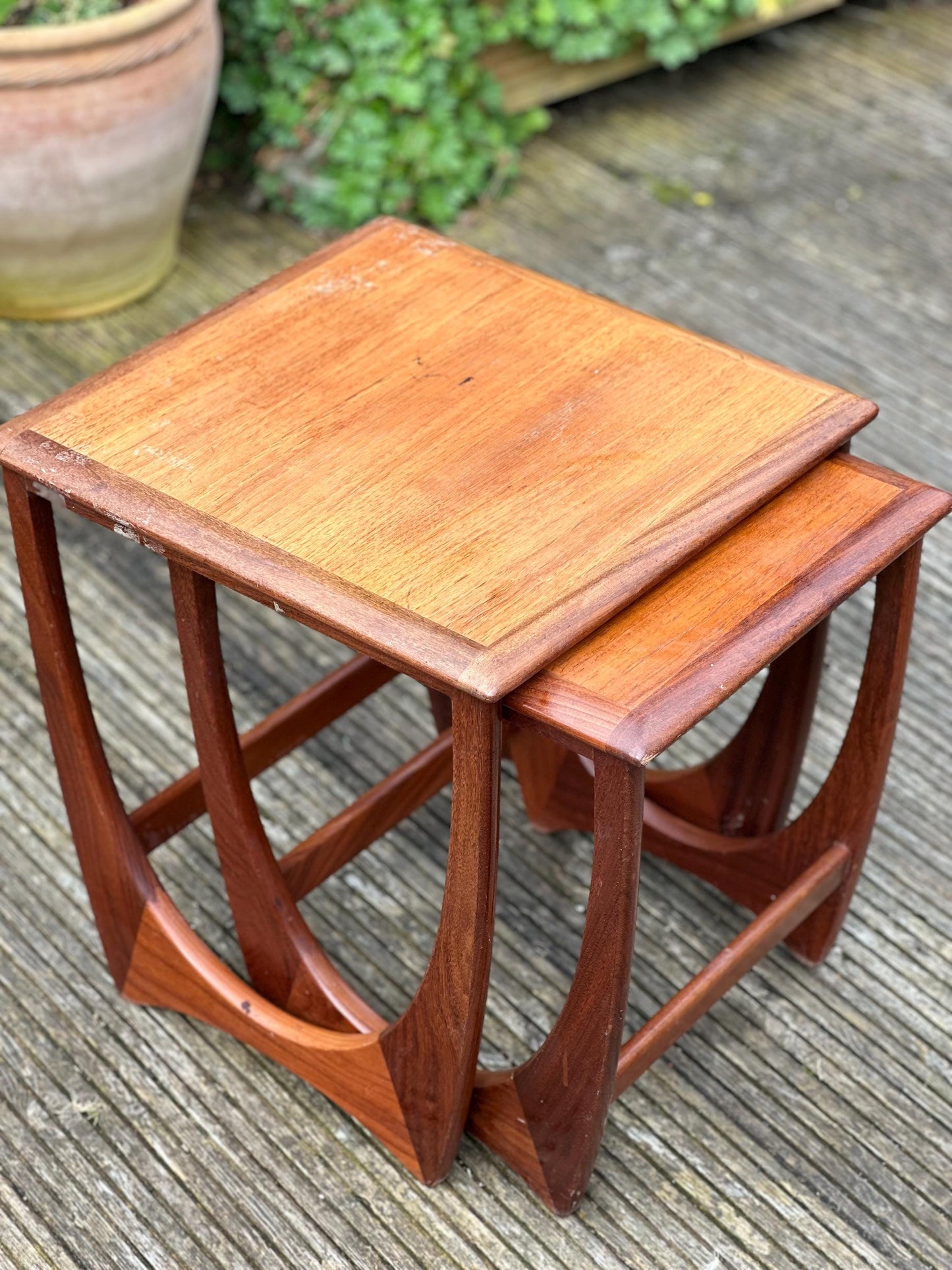 Vintage Midcentury GPlan 1960/70s Astro Teak Nest of Tables Scandinavian Style