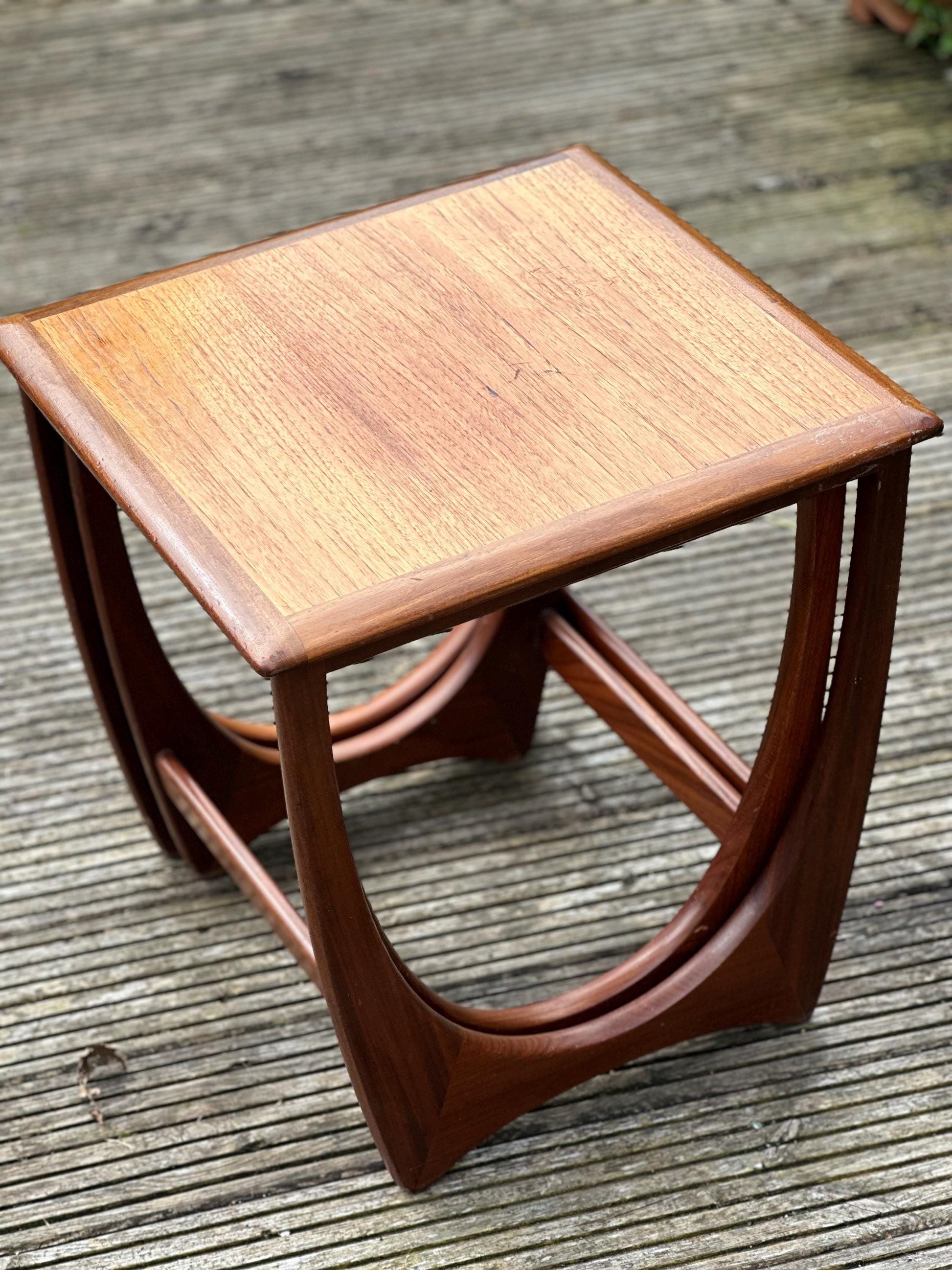 Vintage Midcentury GPlan 1960/70s Astro Teak Nest of Tables Scandinavian Style