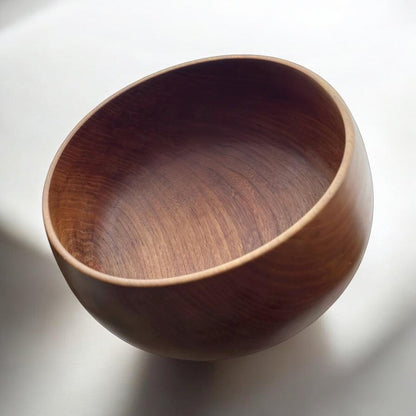 Danish Mid-Century Modern Staved Teak Bowl, a Large Salad or Fruit Bowl from Reducta Design, 1960s