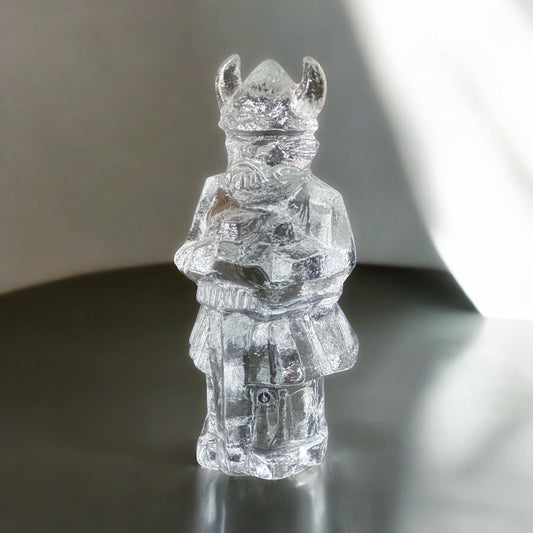 Pukeberg Vintage Viking Glass Figurine by Uno Westerberg Swedish Design