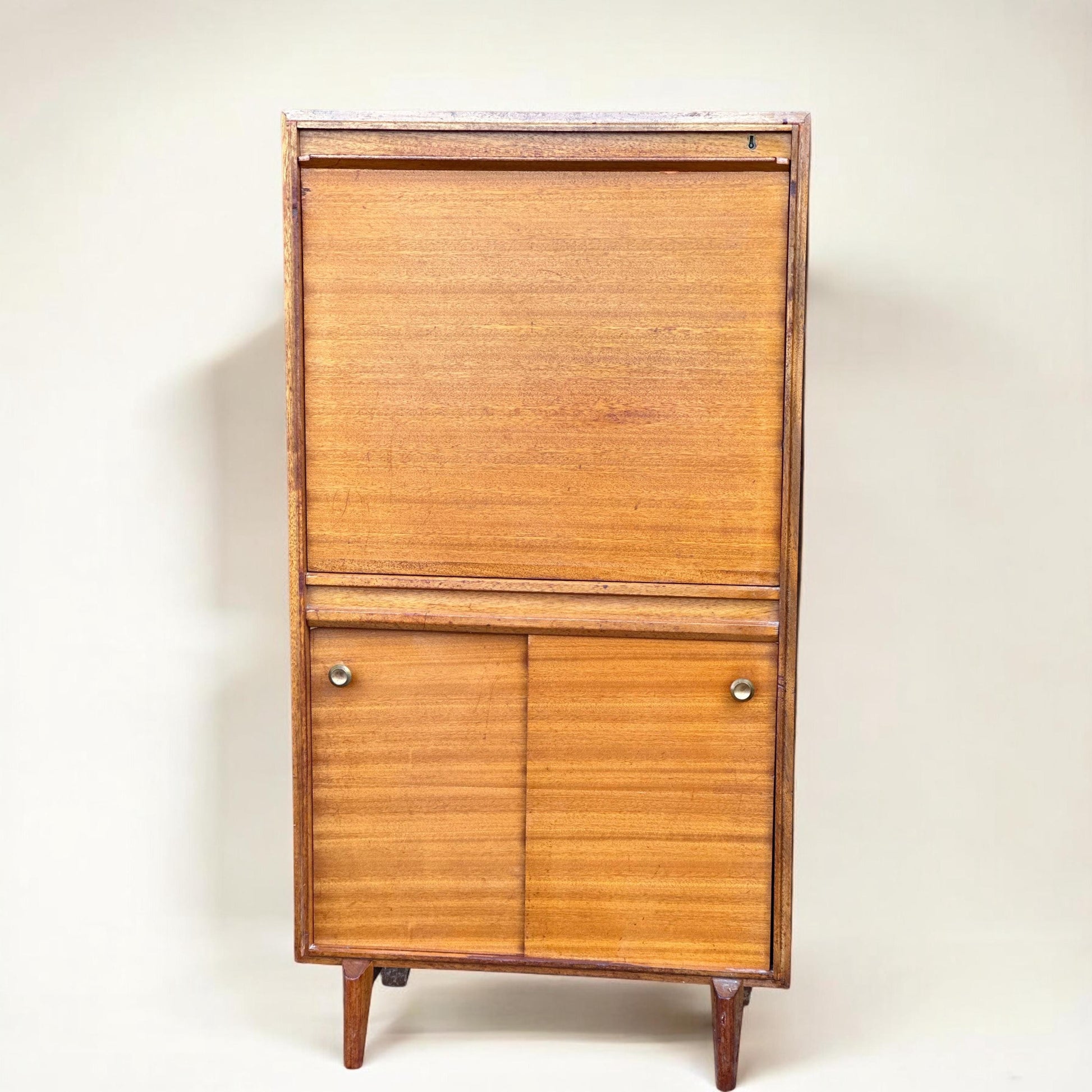 1960s Teak Bureau by Robert Heritage for Beaver & Tapley Compact Danish Style Teak