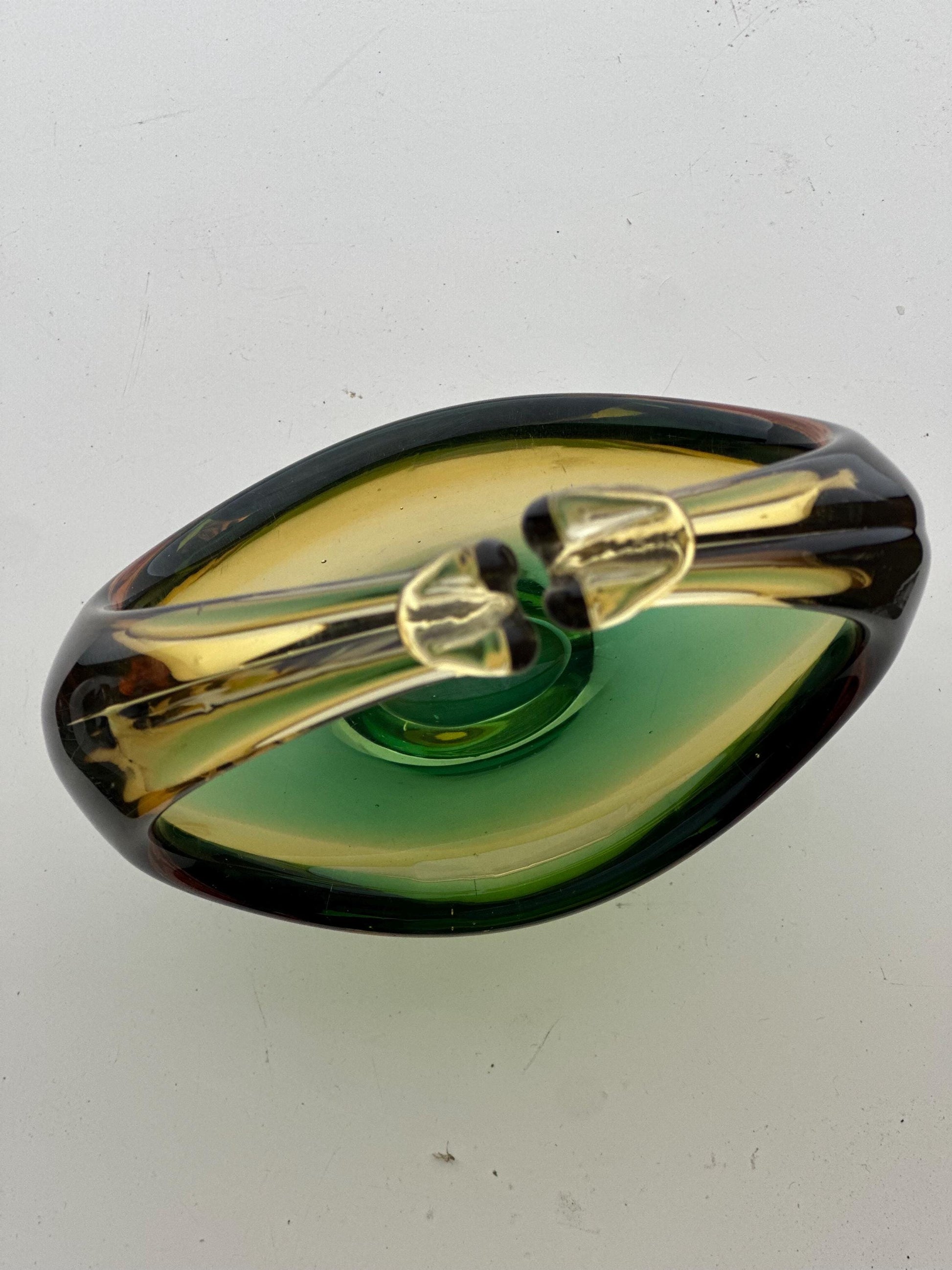 A Murano Italian Art Glass Bowl with Beautiful Colouring.