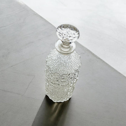 Whitefriars Scandinavian Glacier Finish Decanter Hand Ground Stopper 1970s
