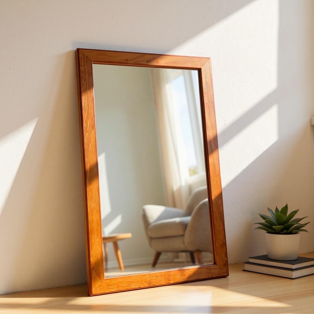Danish No 368 Mirror In Teak By Aksel Kjersgaard, 1960s Vintage
