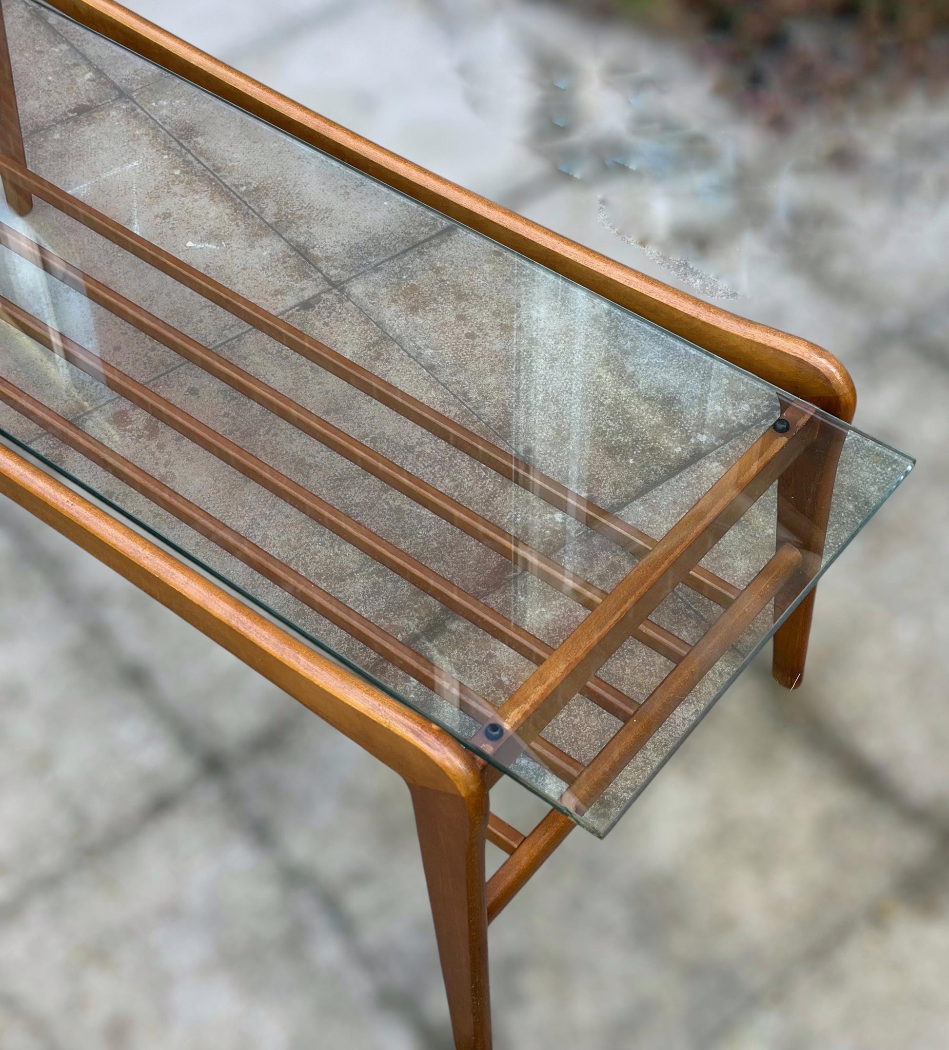 Midcentury GPlan Teak Coffee Table with Glass Top