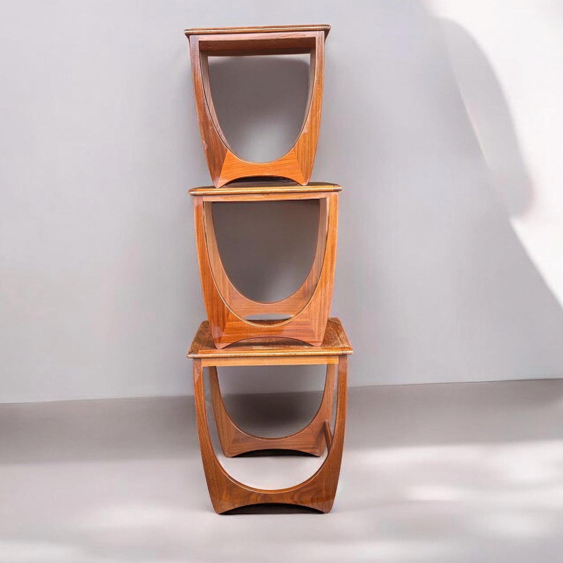 Vintage Midcentury GPlan 1960/70s Astro Teak Nest of Tables 3 Scandinavian Style