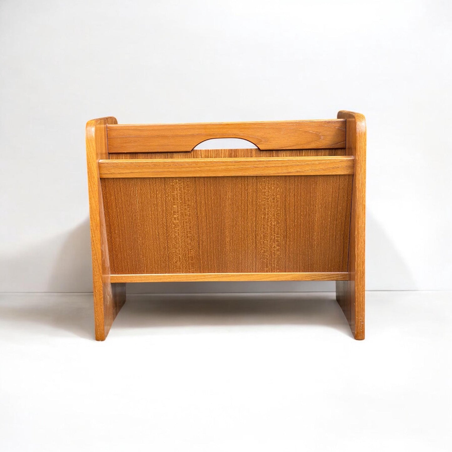Danish Midcentury Teak Magazine or Album Rack by FBJ Mobler C.1970/80s