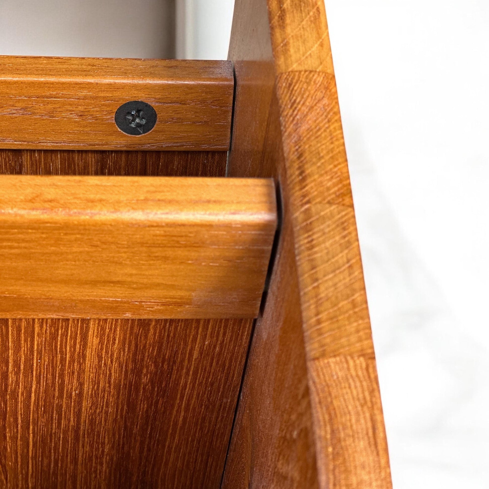 Danish Midcentury Teak Magazine or Album Rack by FBJ Mobler C.1970/80s