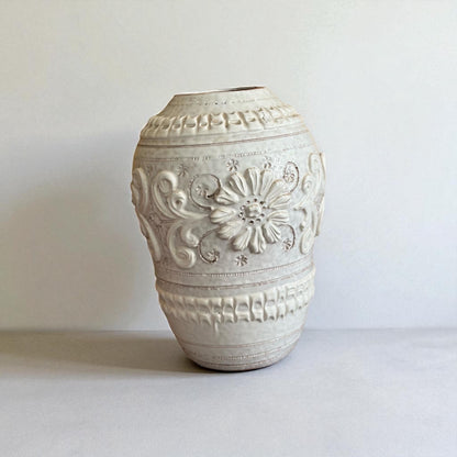 Midcentury Large Italian Glazed Ceramic signed on base Vintage Bitossi MAF