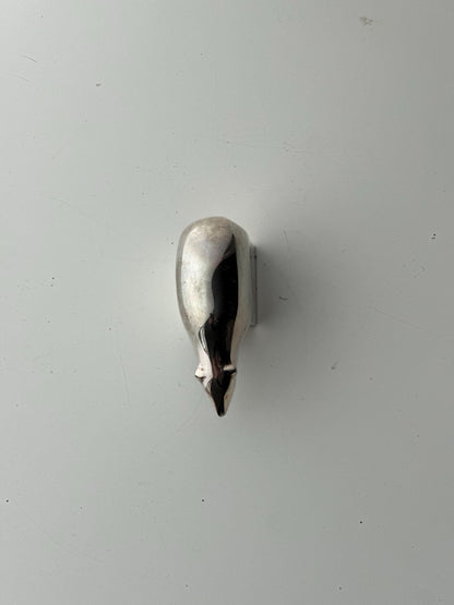 Dansk Polar Bear Silver-Plated Paperweight by Gunnar Cyrén, Japan, 1970s