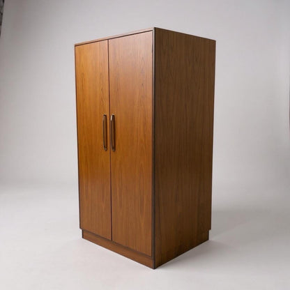 Vintage G Plan Fresco Teak Wardrobe | Mid Century Modern Single Wardrobe with Hanging Rail, 1960s-70s