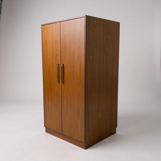 Vintage G Plan Fresco Teak Wardrobe | Mid Century Modern Single Wardrobe with Hanging Rail, 1960s-70s
