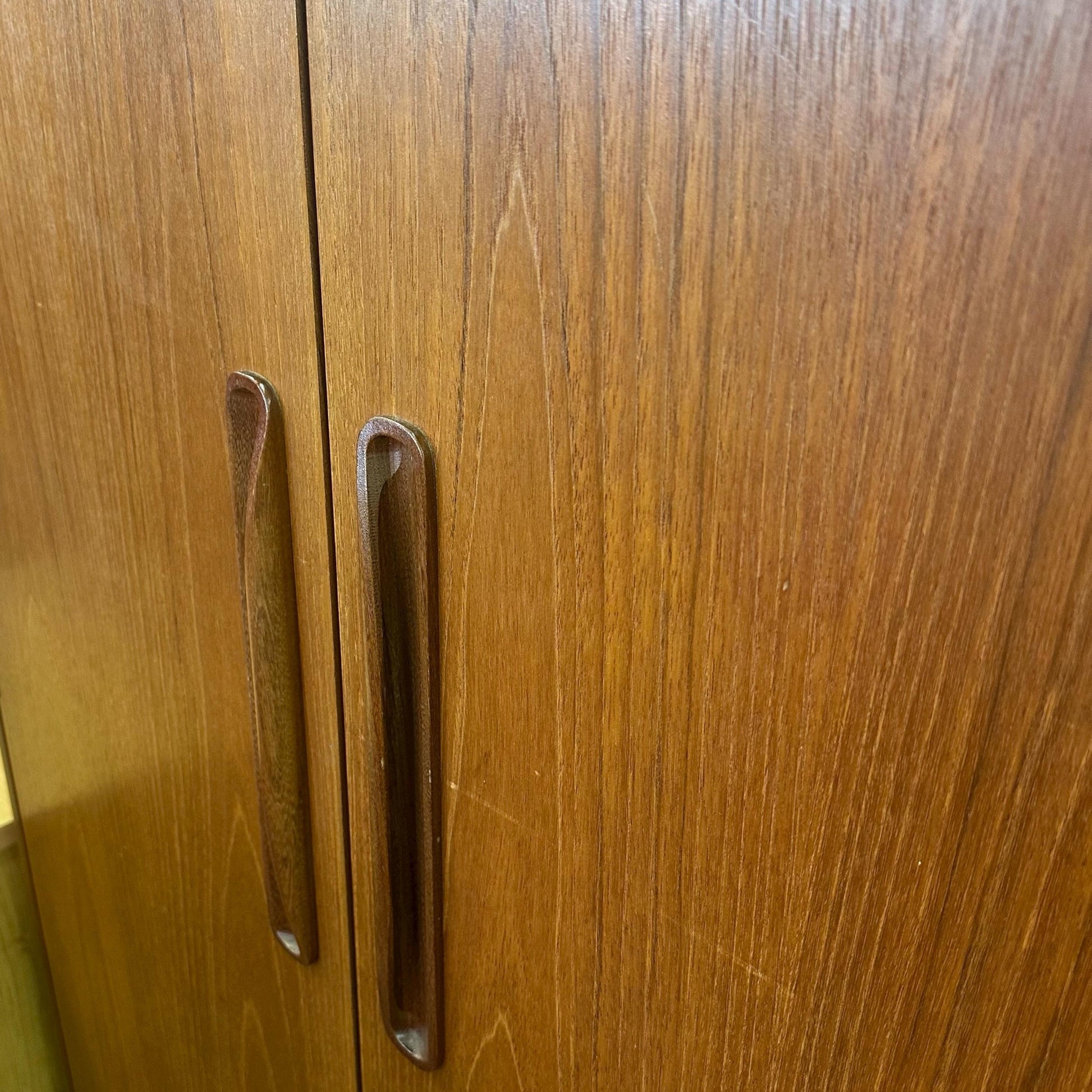 Vintage G Plan Fresco Teak Wardrobe | Mid Century Modern Single Wardrobe with Hanging Rail, 1960s-70s