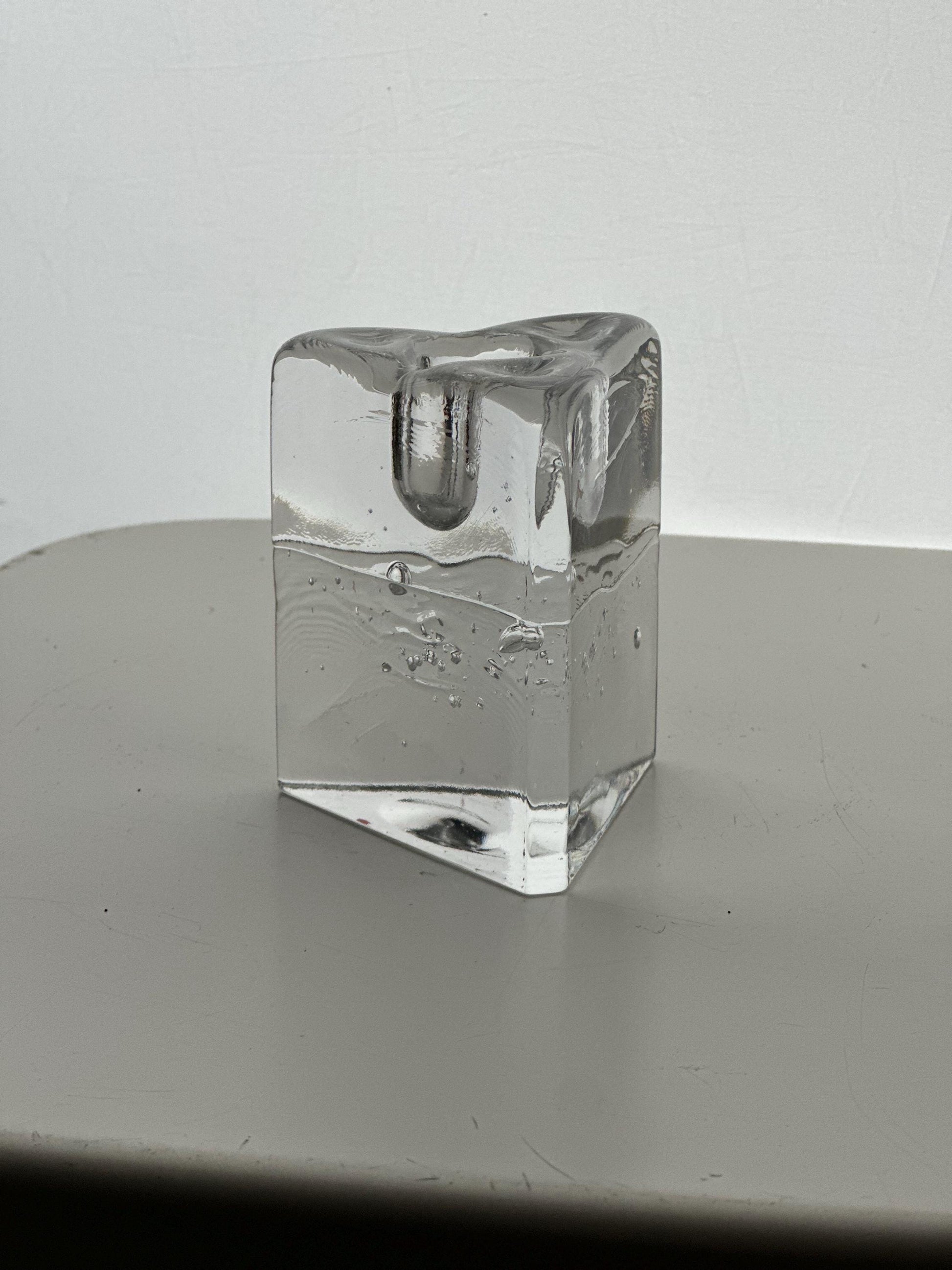 Iittala Arkipelago Crystal Candleholder by Timo Sarpaneva, Finland