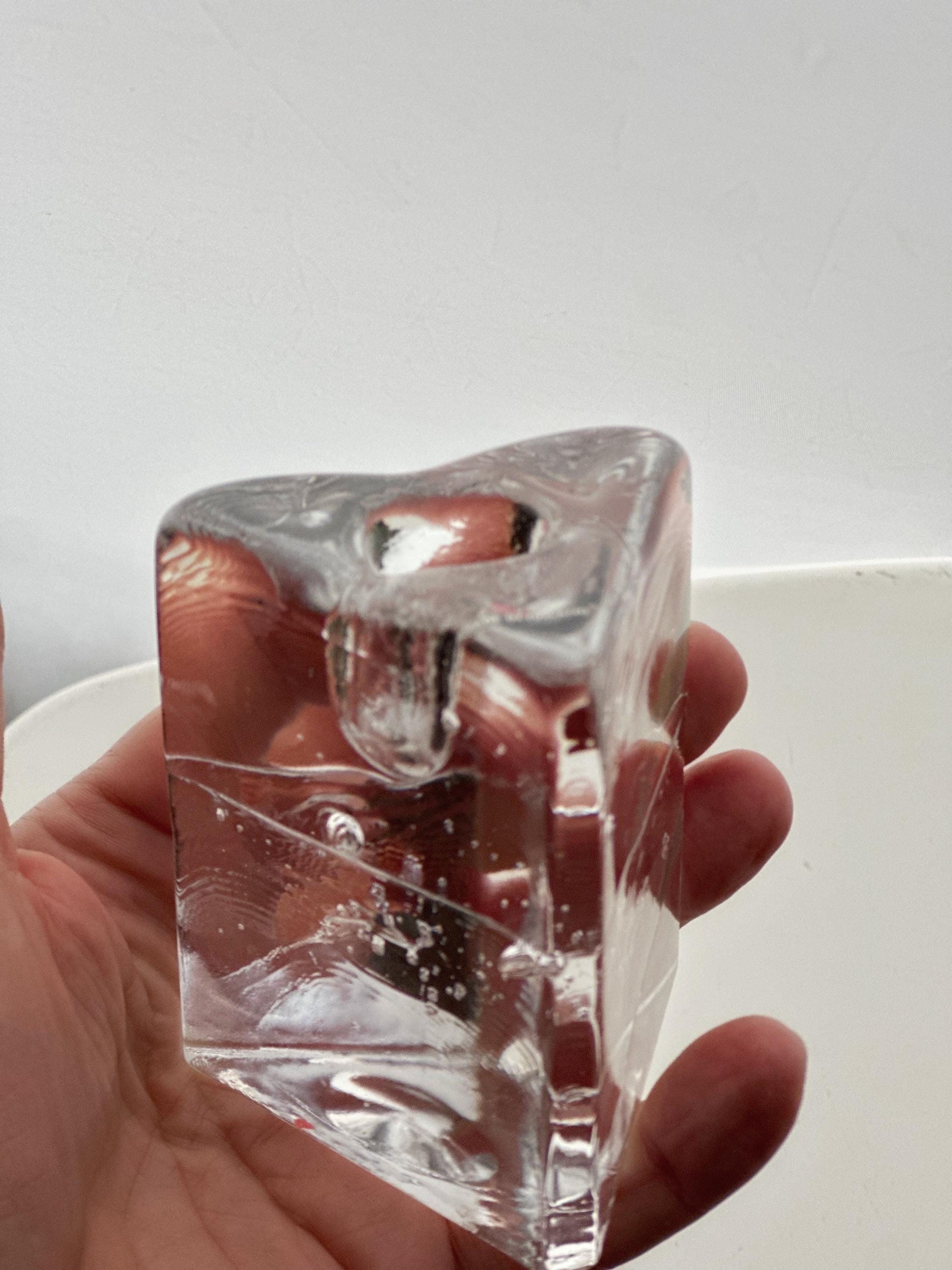 Iittala Arkipelago Crystal Candleholder by Timo Sarpaneva, Finland
