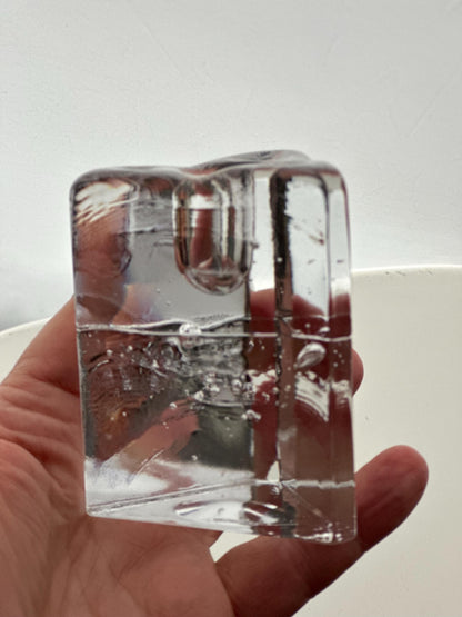 Iittala Arkipelago Crystal Candleholder by Timo Sarpaneva, Finland