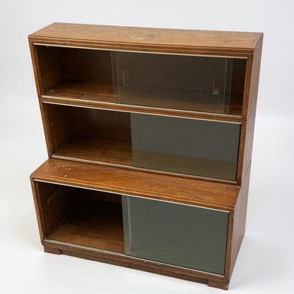 Vintage 1950s Mahogany Glass Front Bookcase – Minty of Oxford